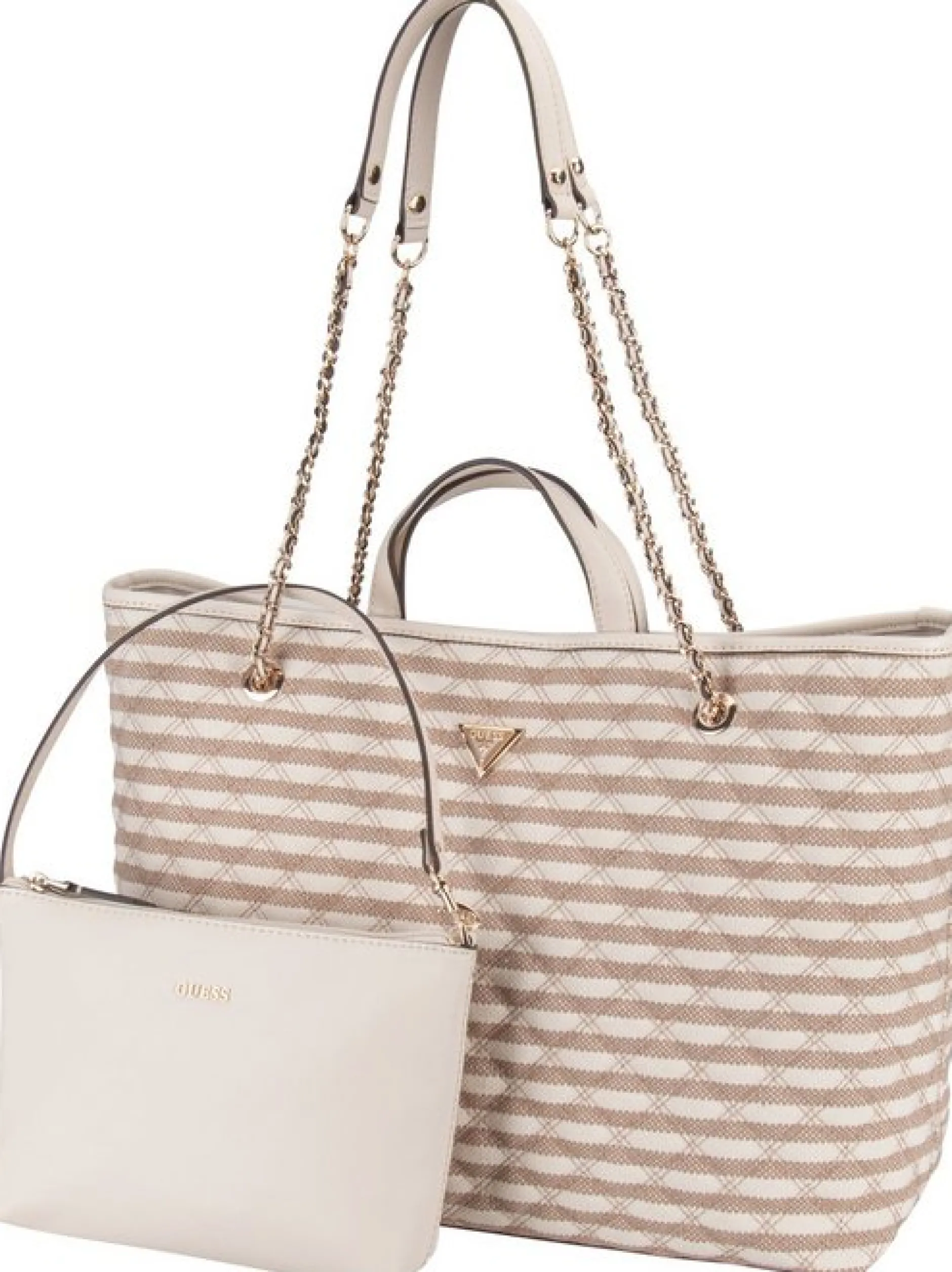 GUESS Damen Shopper - Giully II Large 2 In 1 Tote in taupe