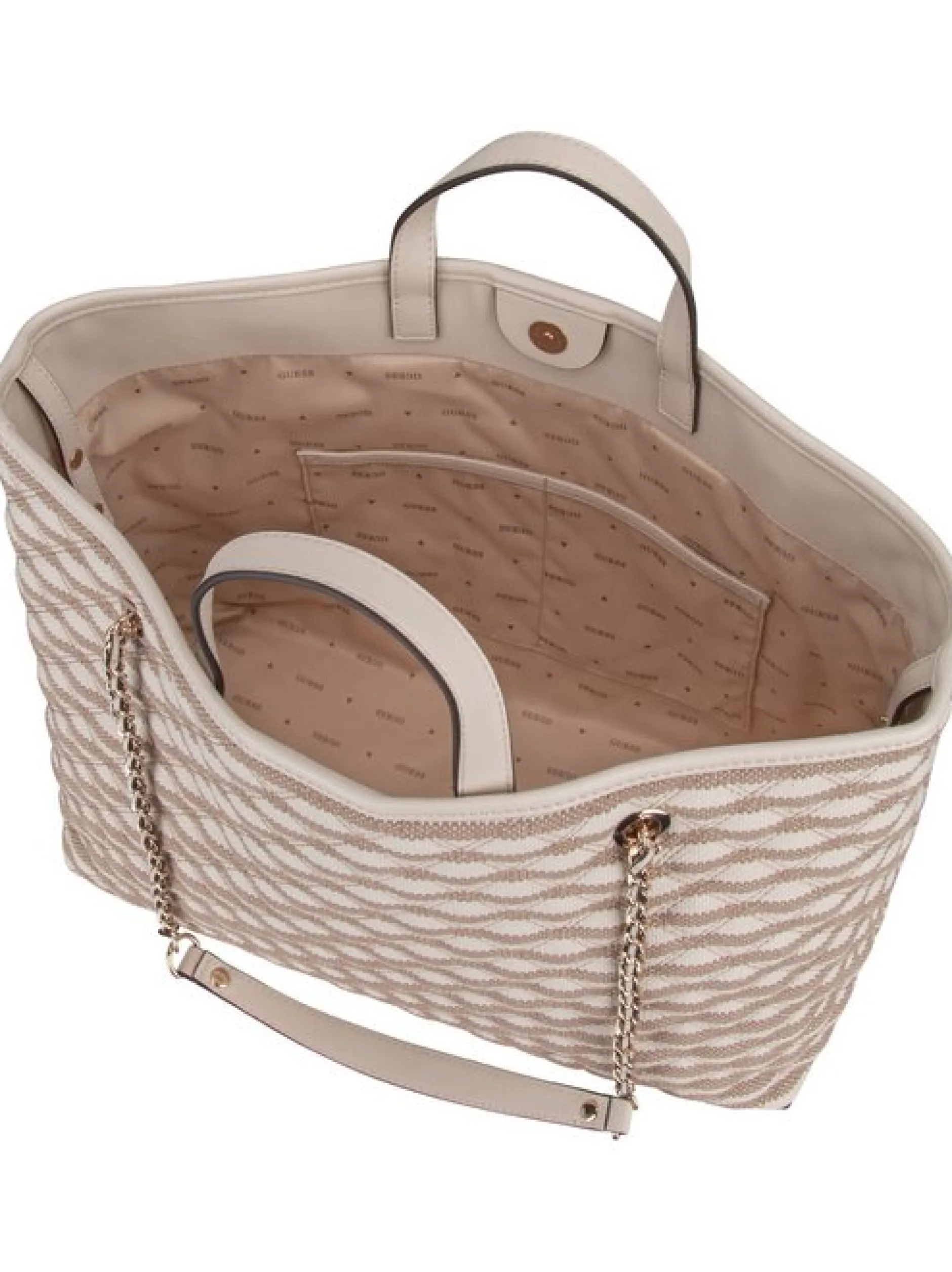 GUESS Damen Shopper - Giully II Large 2 In 1 Tote in taupe