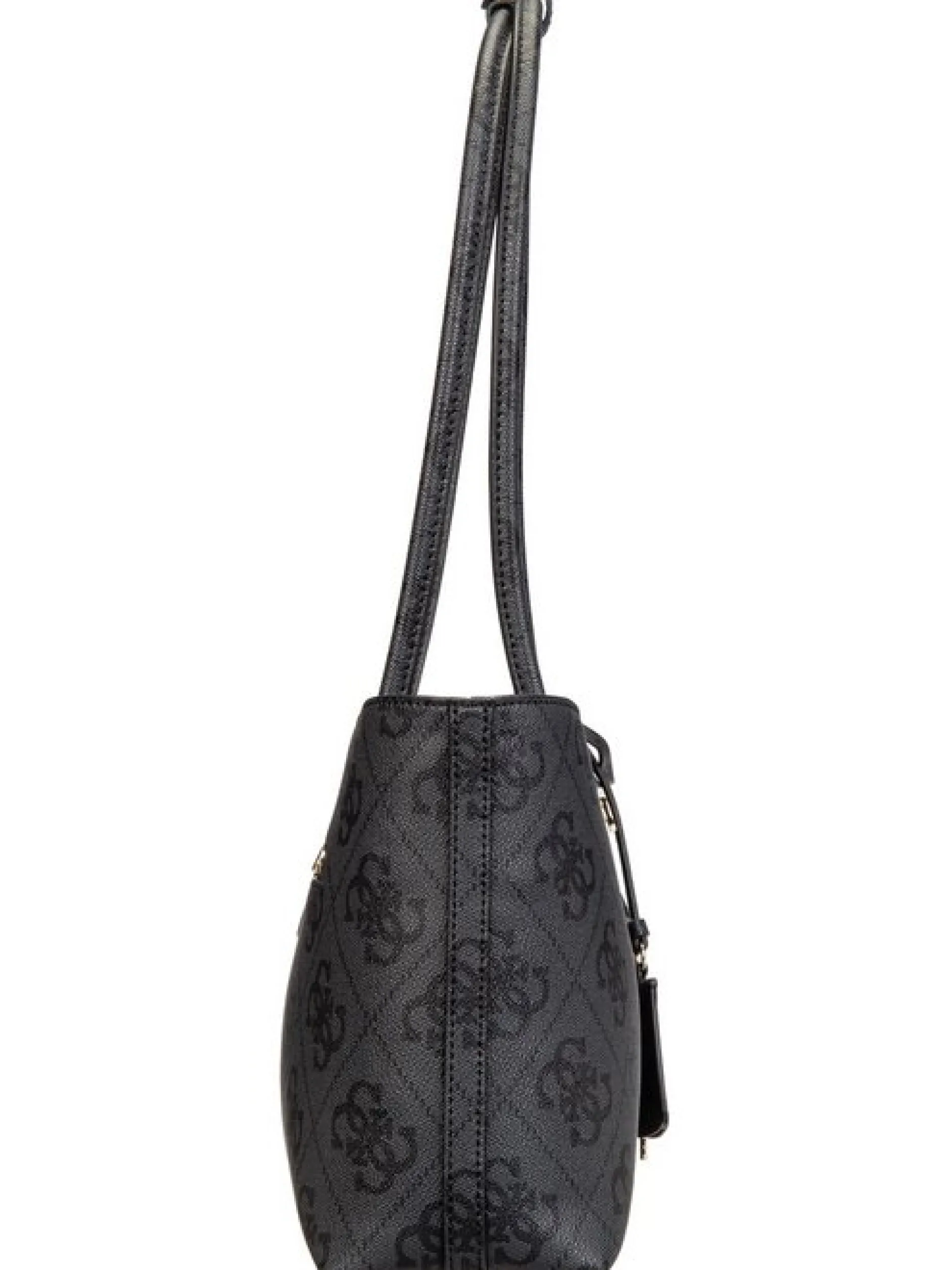 GUESS Damen Shopper - Janie Logo Girlfriend Carryall in grau