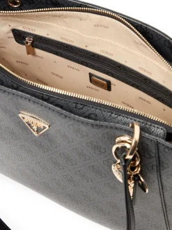 GUESS Damen Shopper - Noelle in anthrazit schwarz
