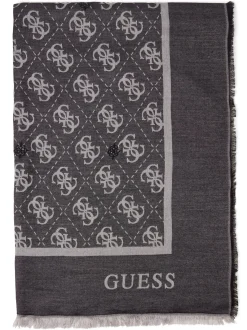 GUESS Damen Tuch in schwarz grau