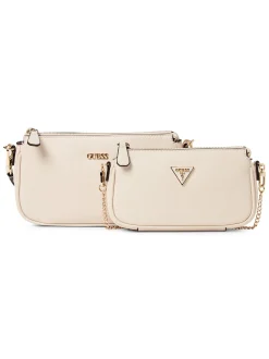 GUESS Damen Umhängetasche - Noelle II Mini in ecru