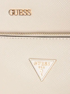 GUESS Damen Umhängetasche - Noelle II Mini in ecru