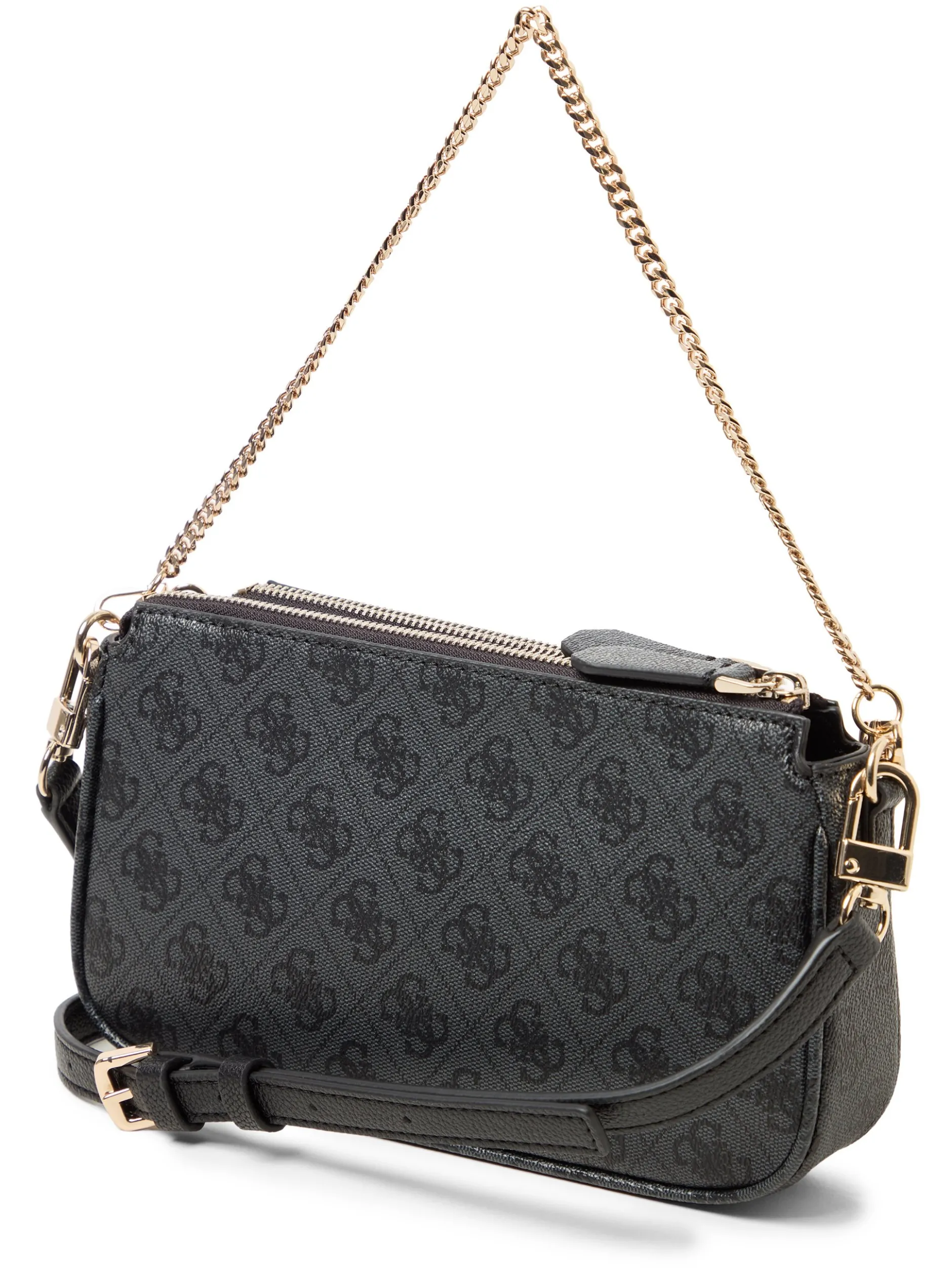 GUESS Damen Umhängetasche - Noelle II mini in anthrazit schwarz