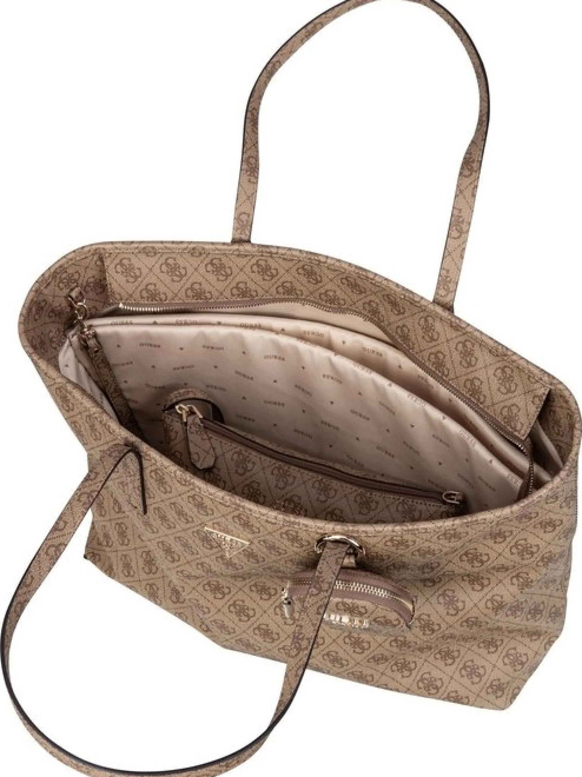 GUESS Damen, Unisex Shopper - Power Play II Large Tech TO 24240 Logo in braun