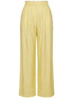 Guido Maria Kretschmer Damen Bundfaltenhose - Finja in zitrone