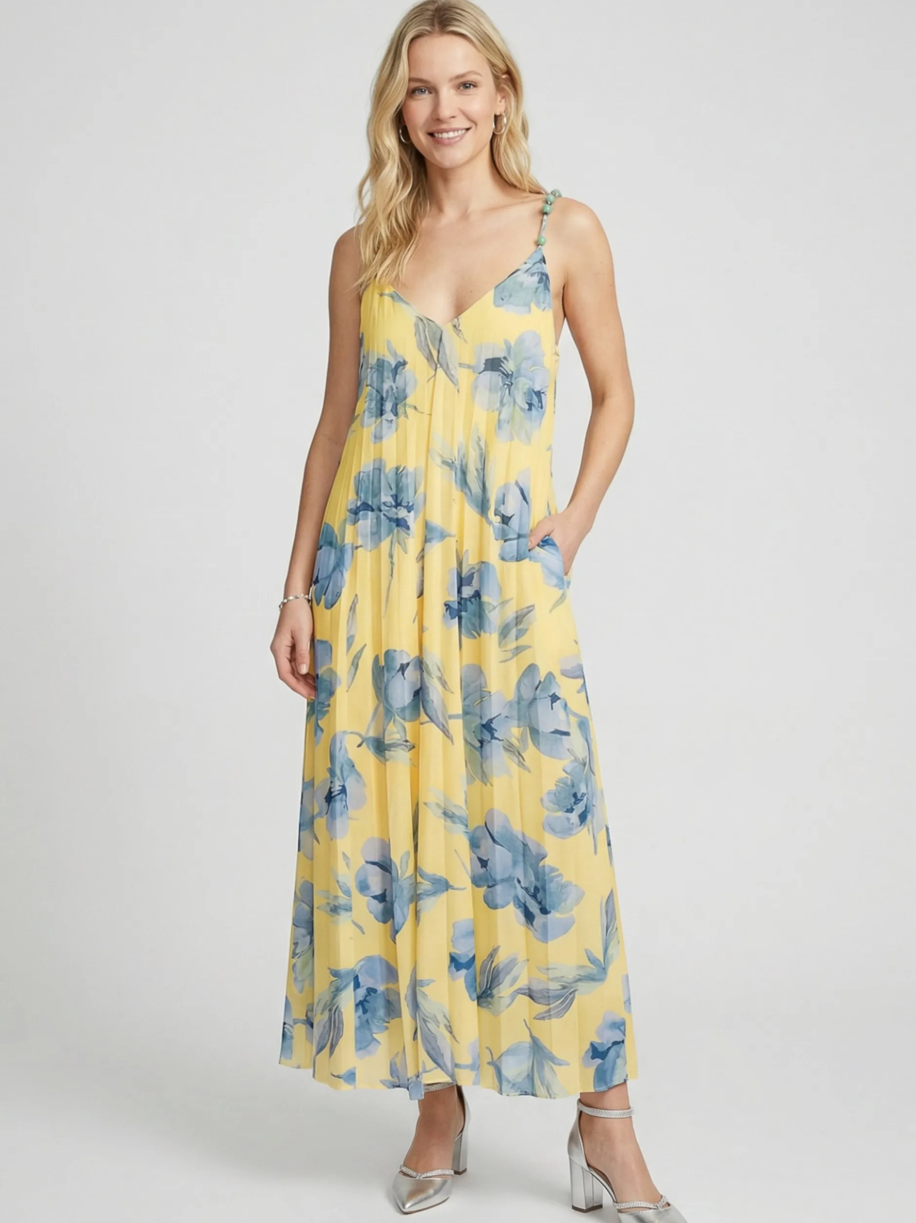 Guido Maria Kretschmer Damen Abendkleid in gelb hellblau