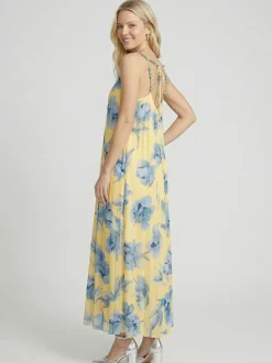 Guido Maria Kretschmer Damen Abendkleid in gelb hellblau