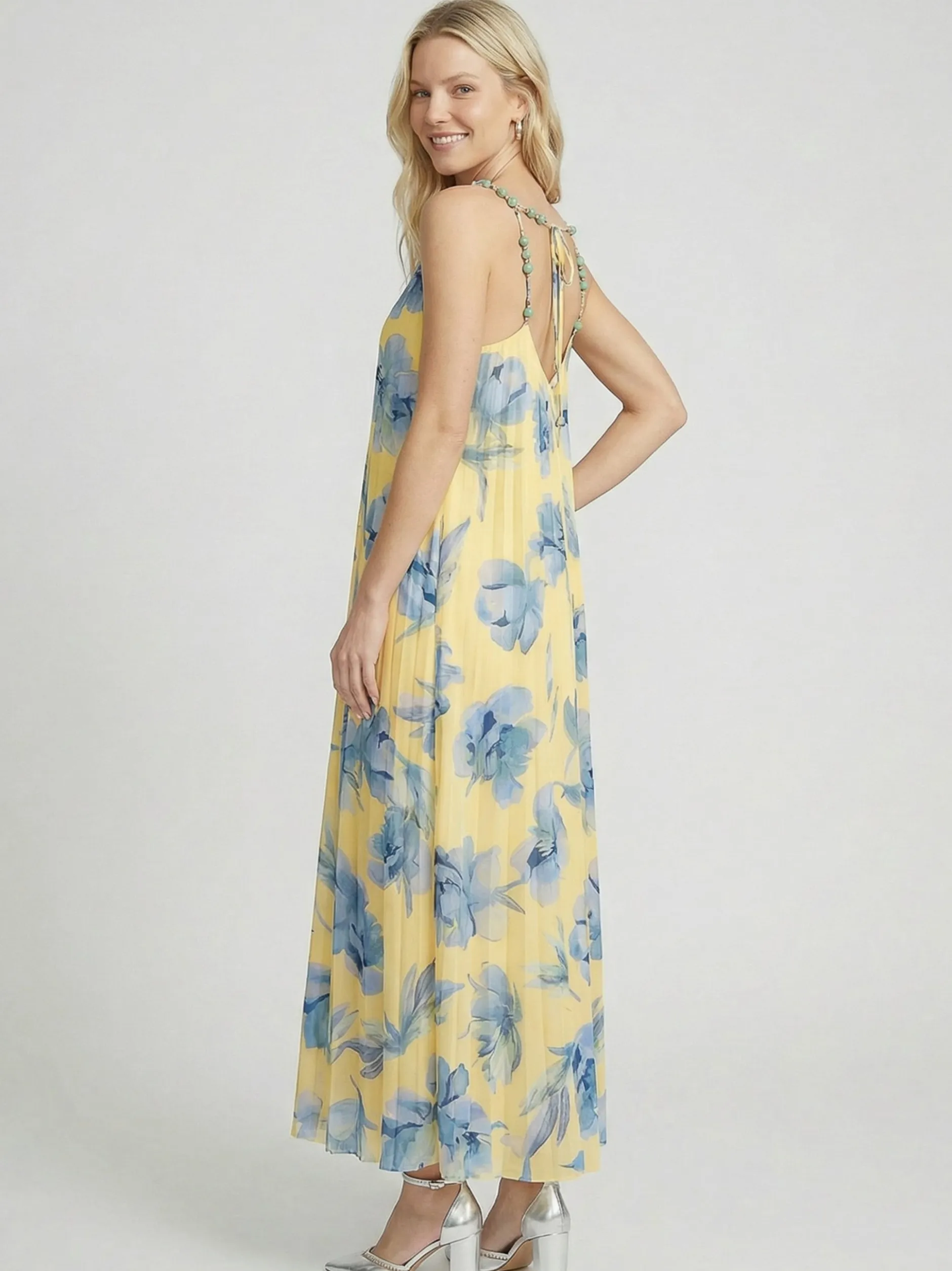 Guido Maria Kretschmer Damen Abendkleid in gelb hellblau