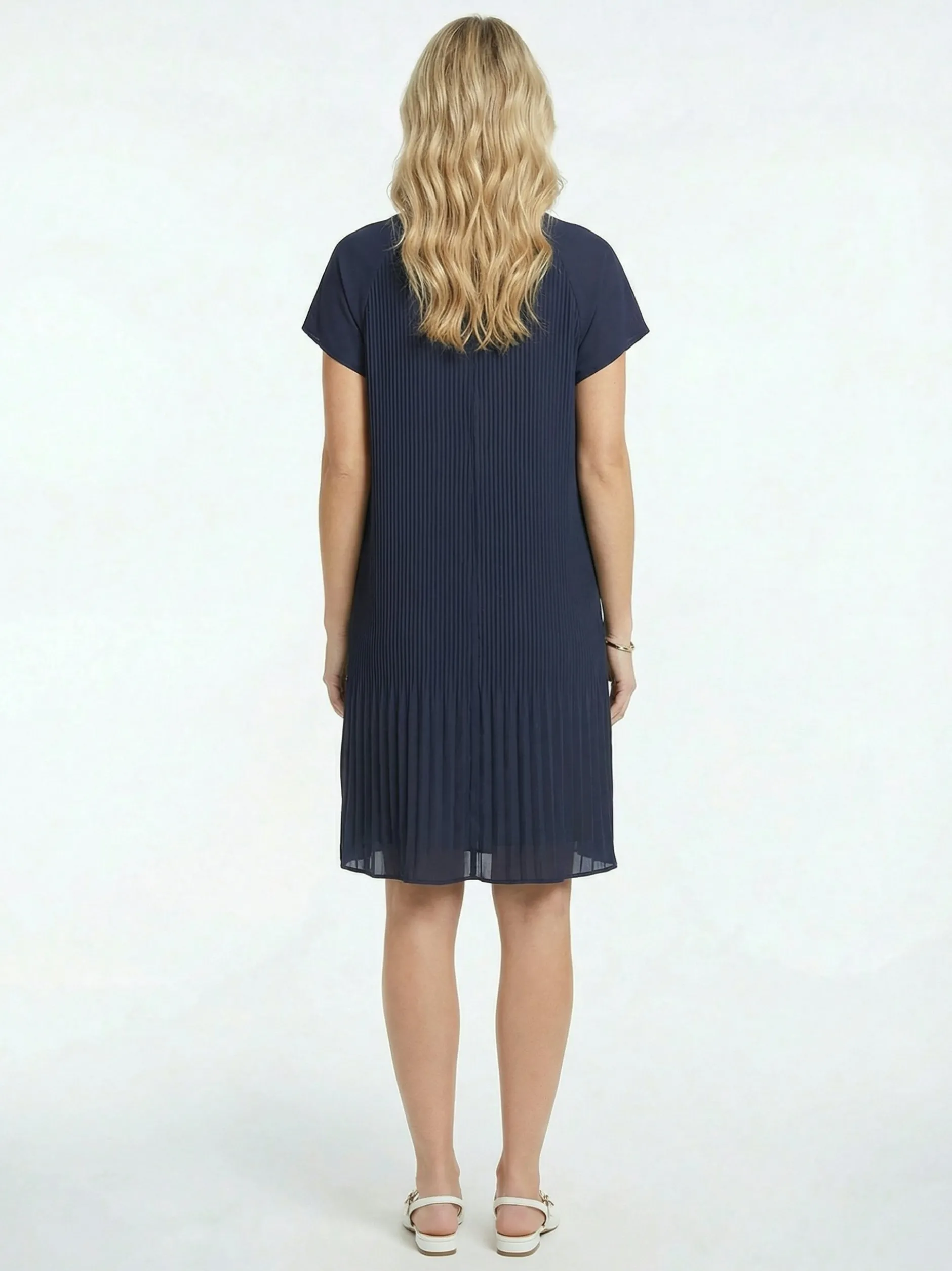 Guido Maria Kretschmer Damen Plisseekleid - Inken in marine
