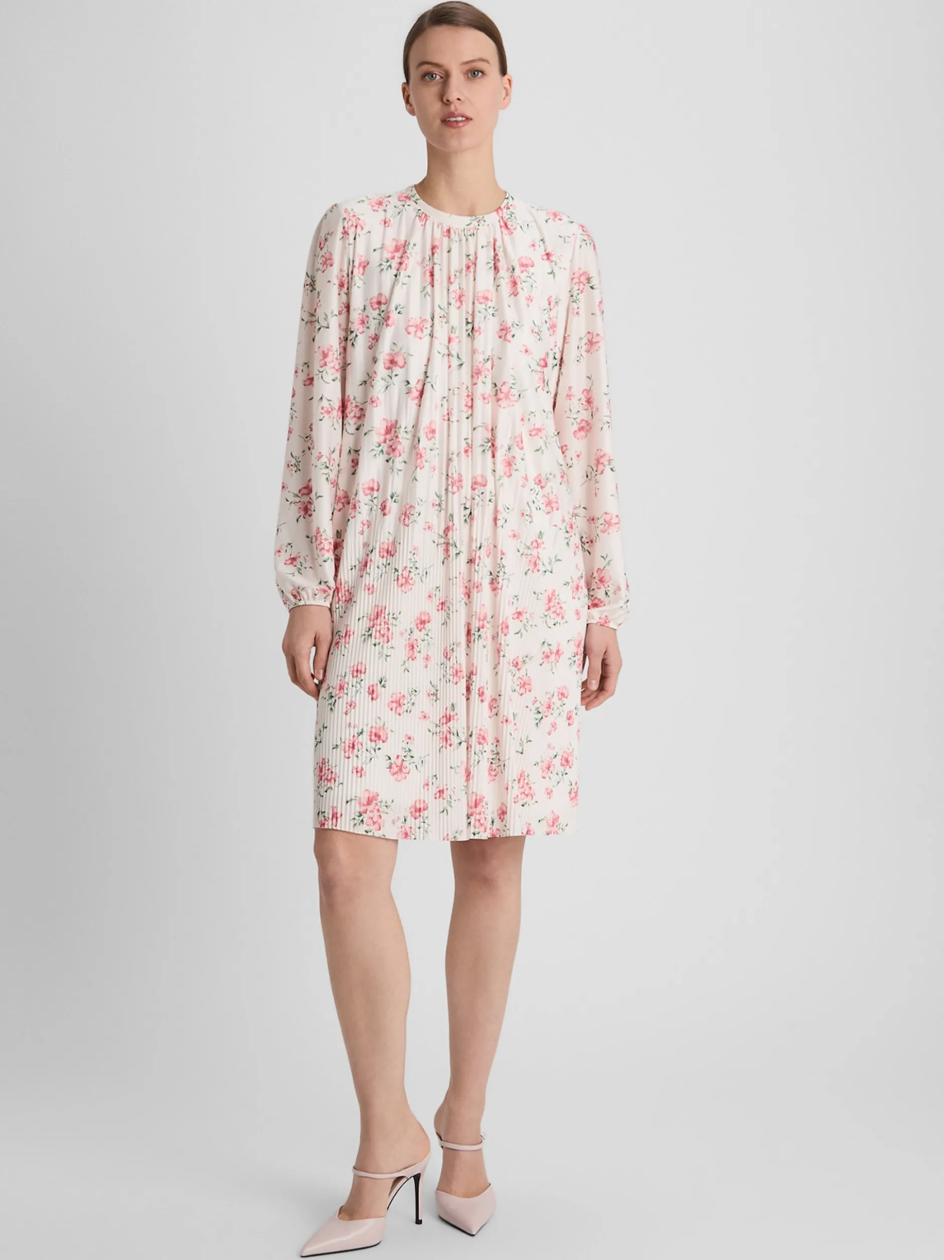 Guido Maria Kretschmer Damen Midikleid - Penelope in weiß rosa