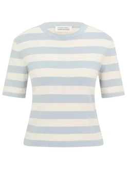 Guido Maria Kretschmer Damen T-Shirt - Maria in hellblau ecru