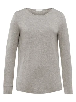 Hanro Damen Longsleeve - Natural Elegance in grau