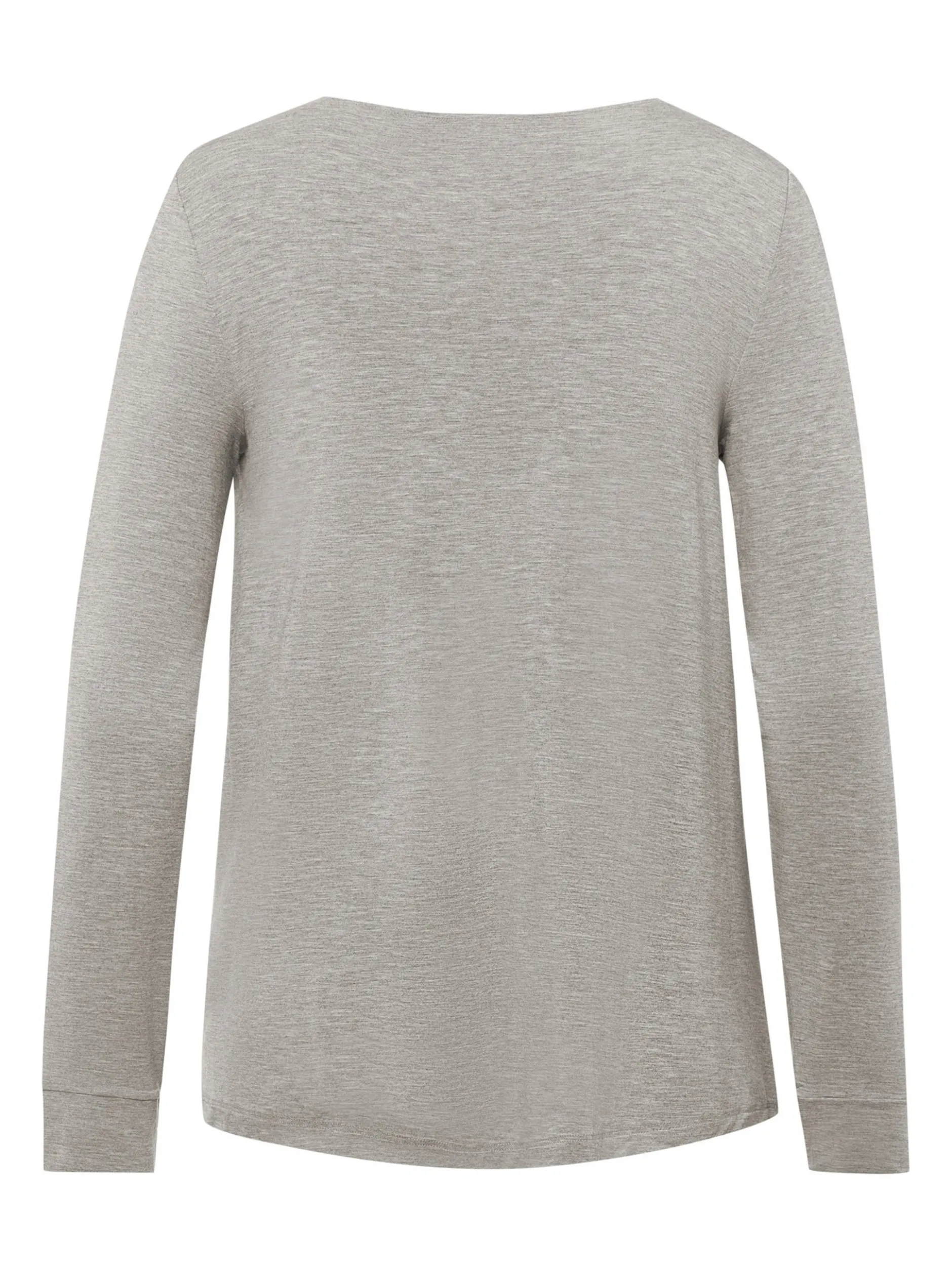 Hanro Damen Longsleeve - Natural Elegance in grau