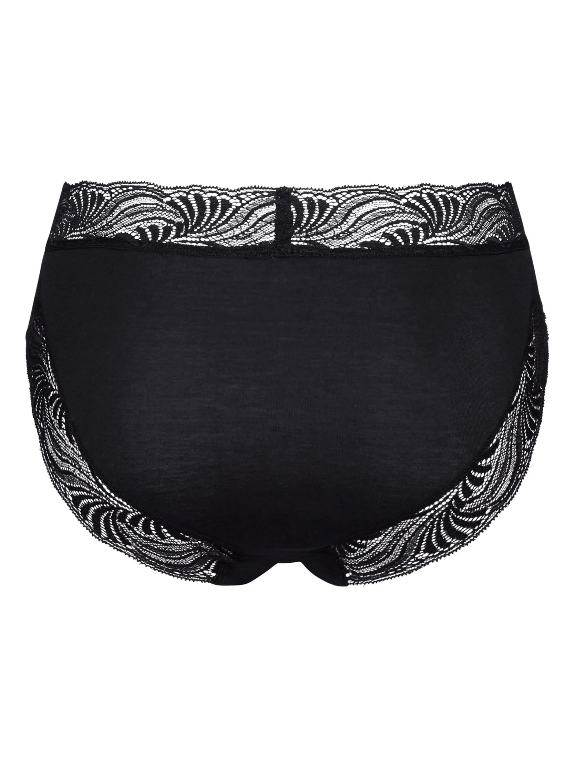 Hanro Damen Midislip - Cotton Delight in schwarz