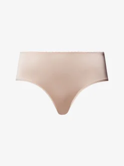 Hanro Damen Midislip - Satin Deluxe in beige