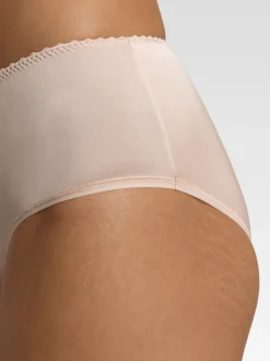 Hanro Damen Midislip - Satin Deluxe in beige