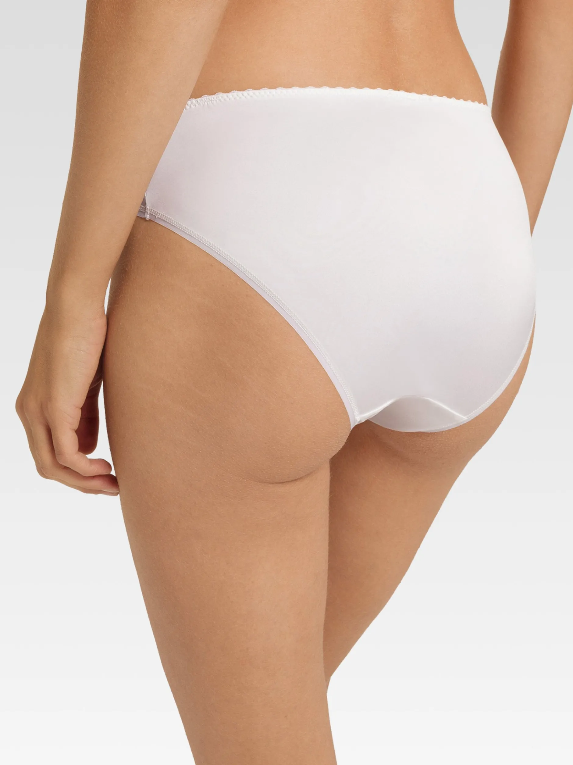 Hanro Damen Minislip - Satin Deluxe in weiß