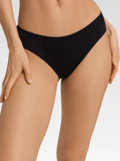 Hanro Damen Minislip - Satin Deluxe in schwarz