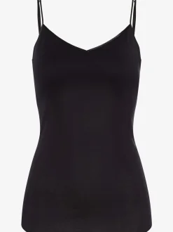 Hanro Damen Spaghettitop - Cotton Seamless Padded in schwarz