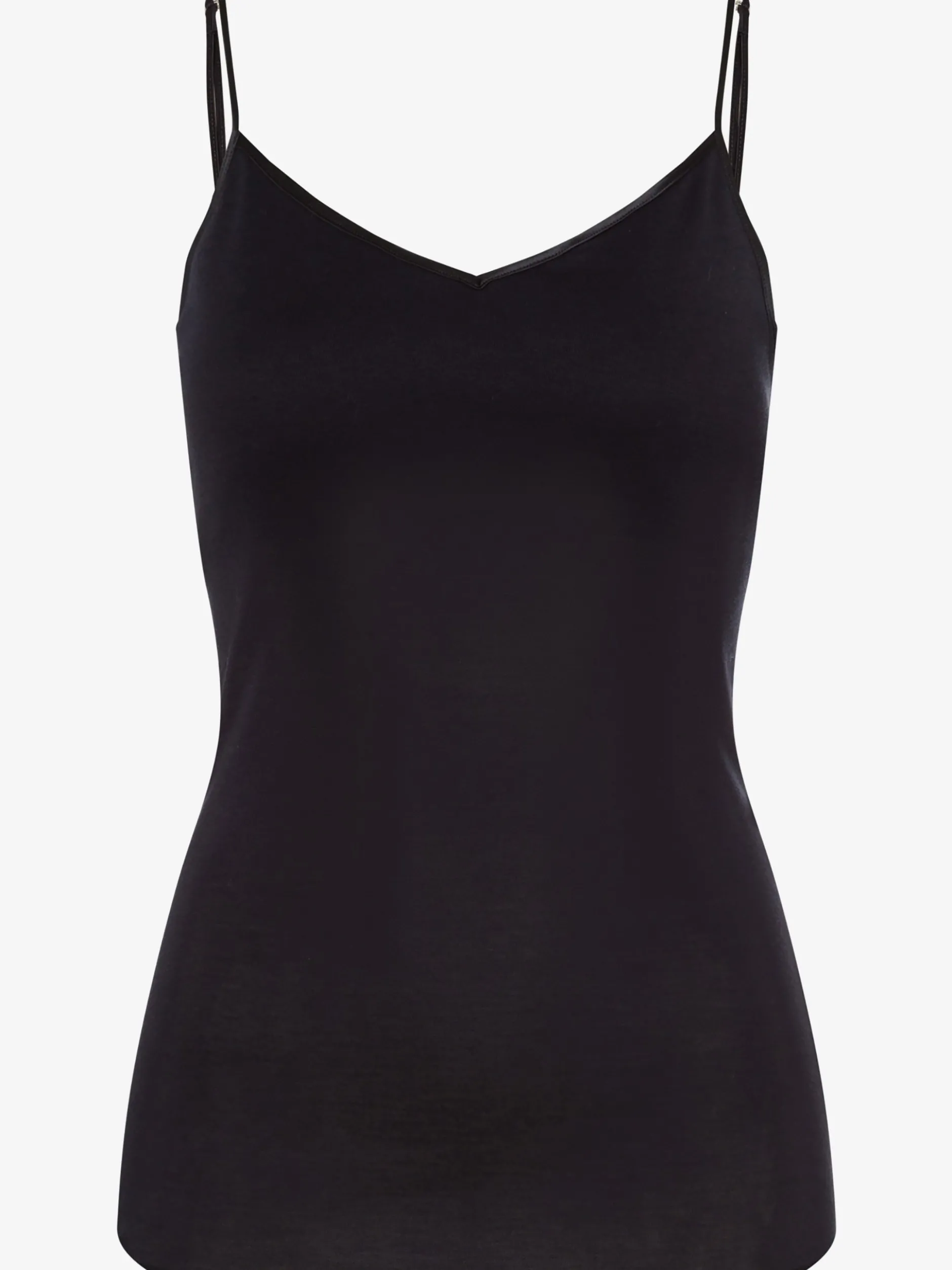 Hanro Damen Spaghettitop - Cotton Seamless Padded in schwarz