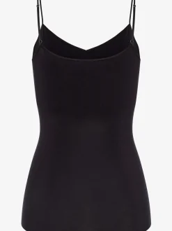 Hanro Damen Spaghettitop - Cotton Seamless Padded in schwarz