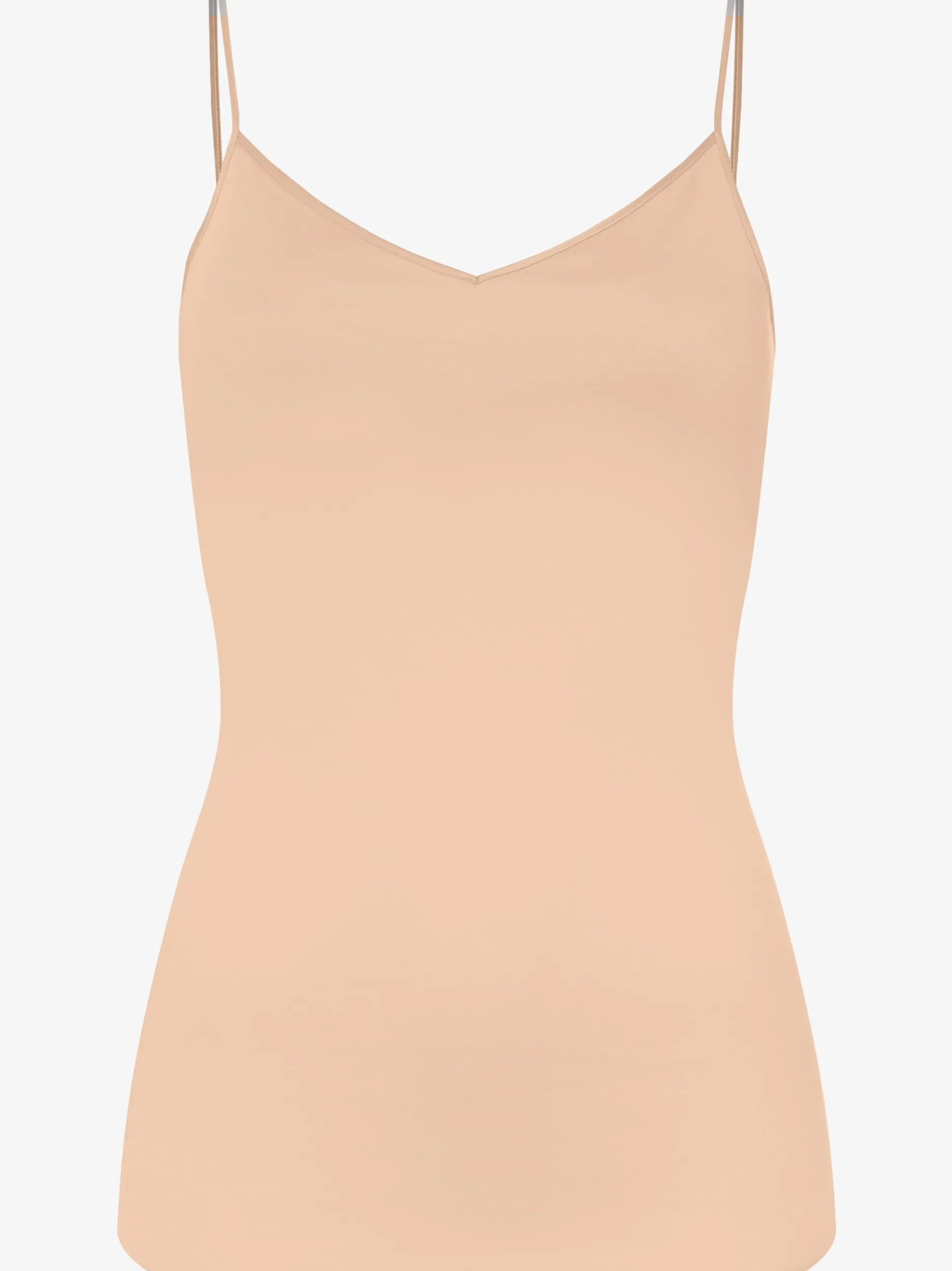 Hanro Damen Spaghettitop - Cotton Seamless Padded in beige