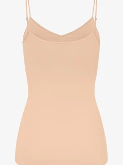 Hanro Damen Spaghettitop - Cotton Seamless Padded in beige
