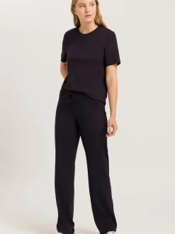Hanro Damen Stoffhose - Natural Wear in schwarz
