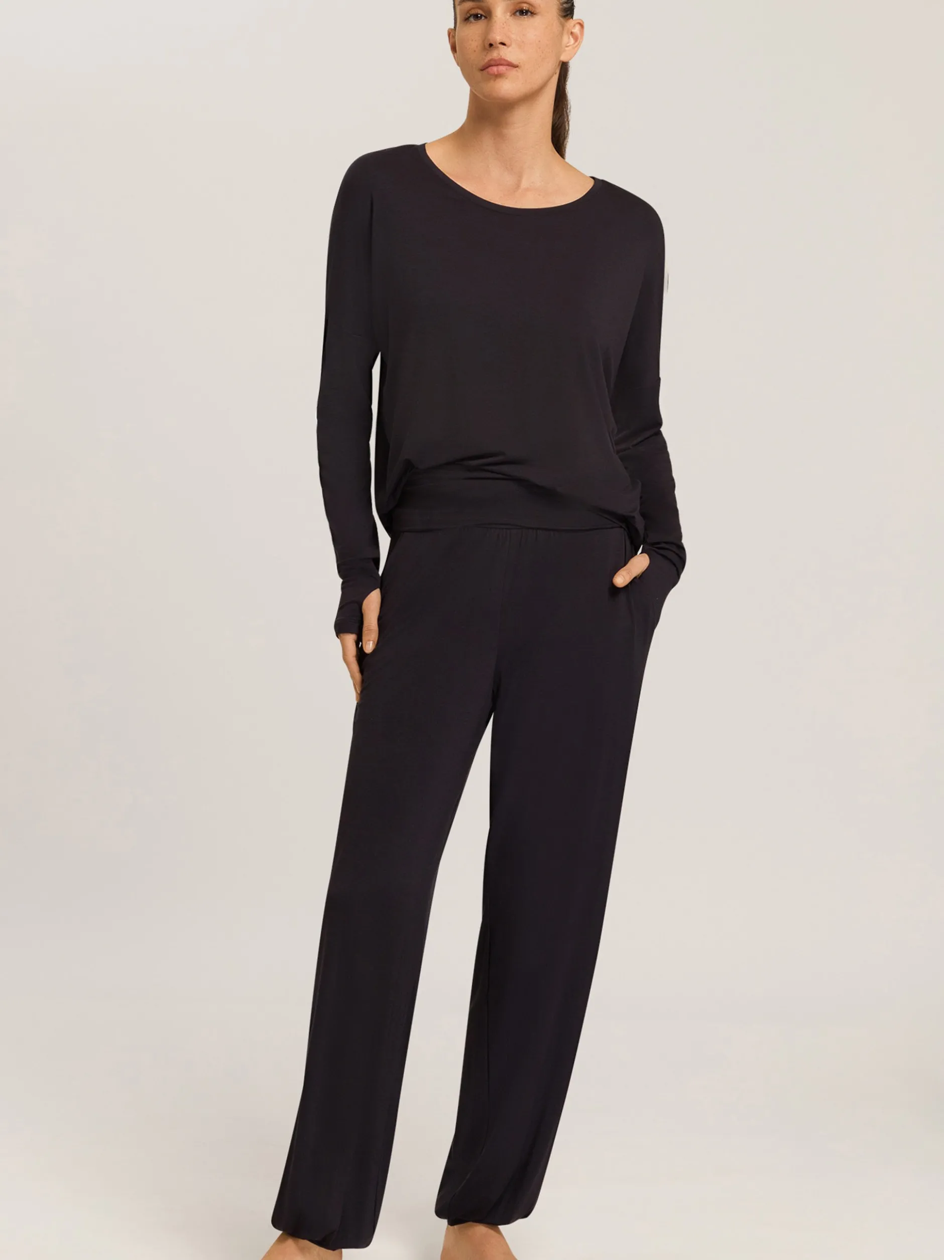 Hanro Damen Sweatpants - Yoga in schwarz