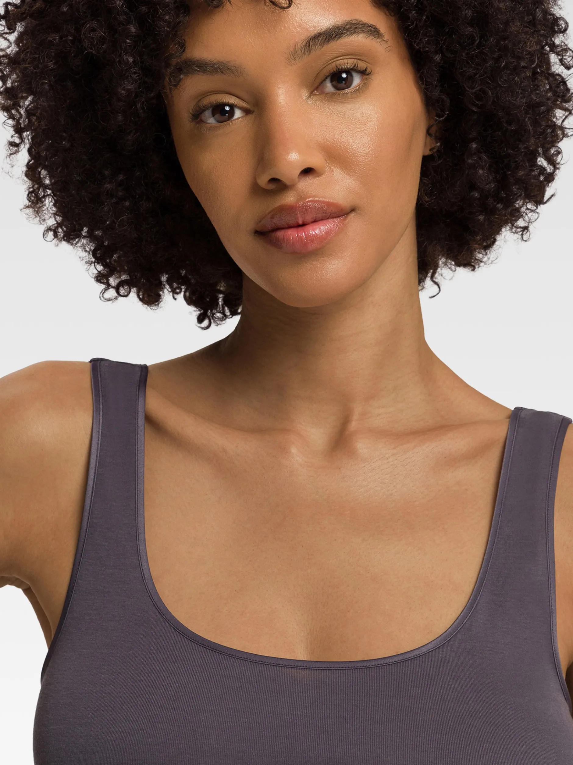 Hanro Damen Tanktop - Cotton Seamless in anthrazit