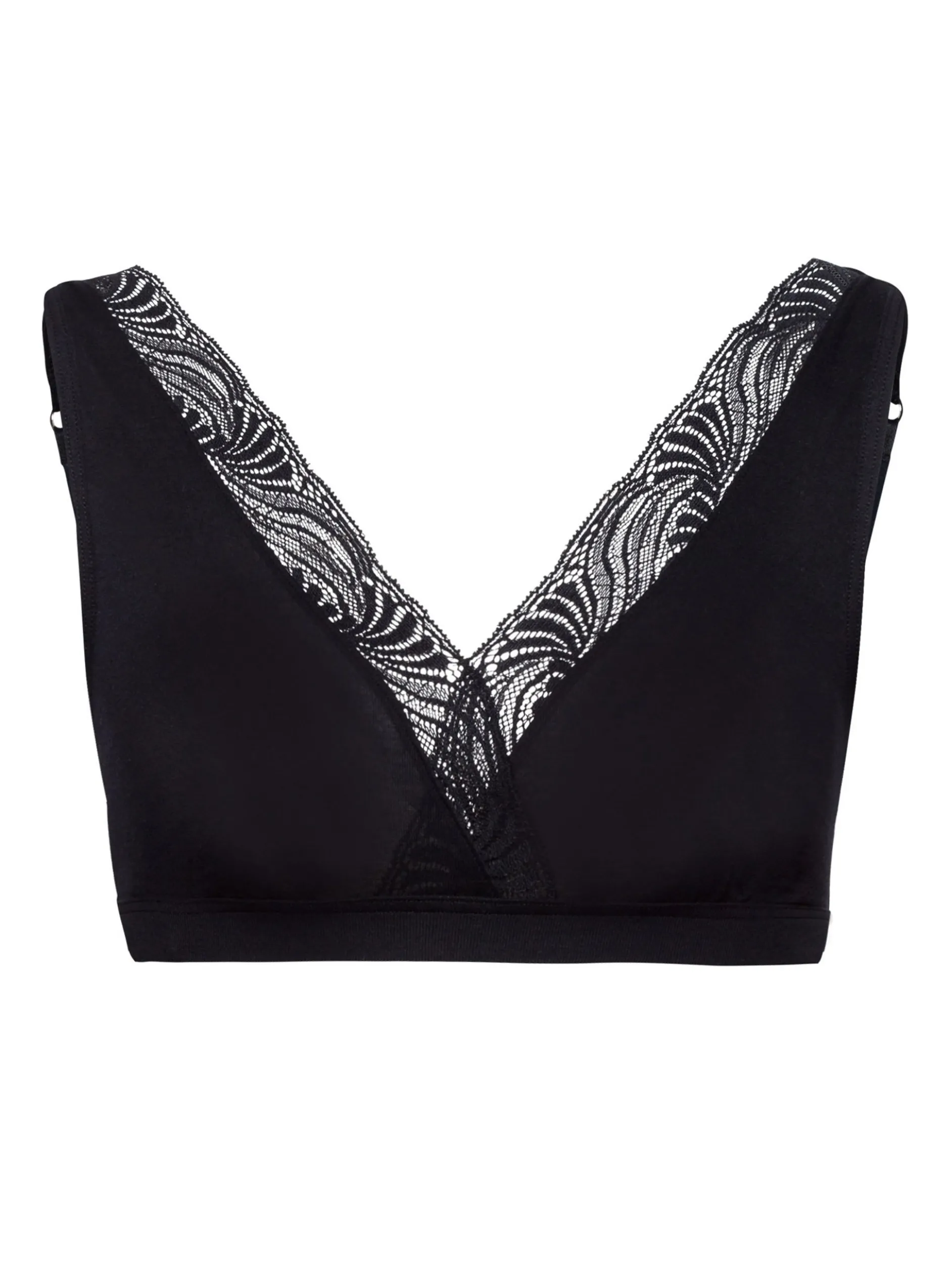 Hanro Damen T-Shirt-BH - Cotton Delight in schwarz