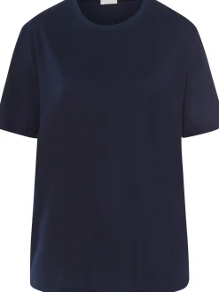 Hanro Damen T-Shirt - Natural Shirt in marine