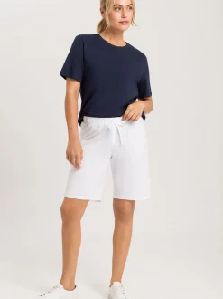 Hanro Damen T-Shirt - Natural Shirt in marine