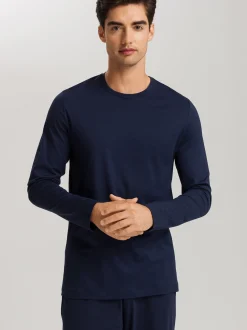 Hanro Herren Pyjamaoberteil - Night & Day in marine