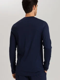 Hanro Herren Pyjamaoberteil - Night & Day in marine