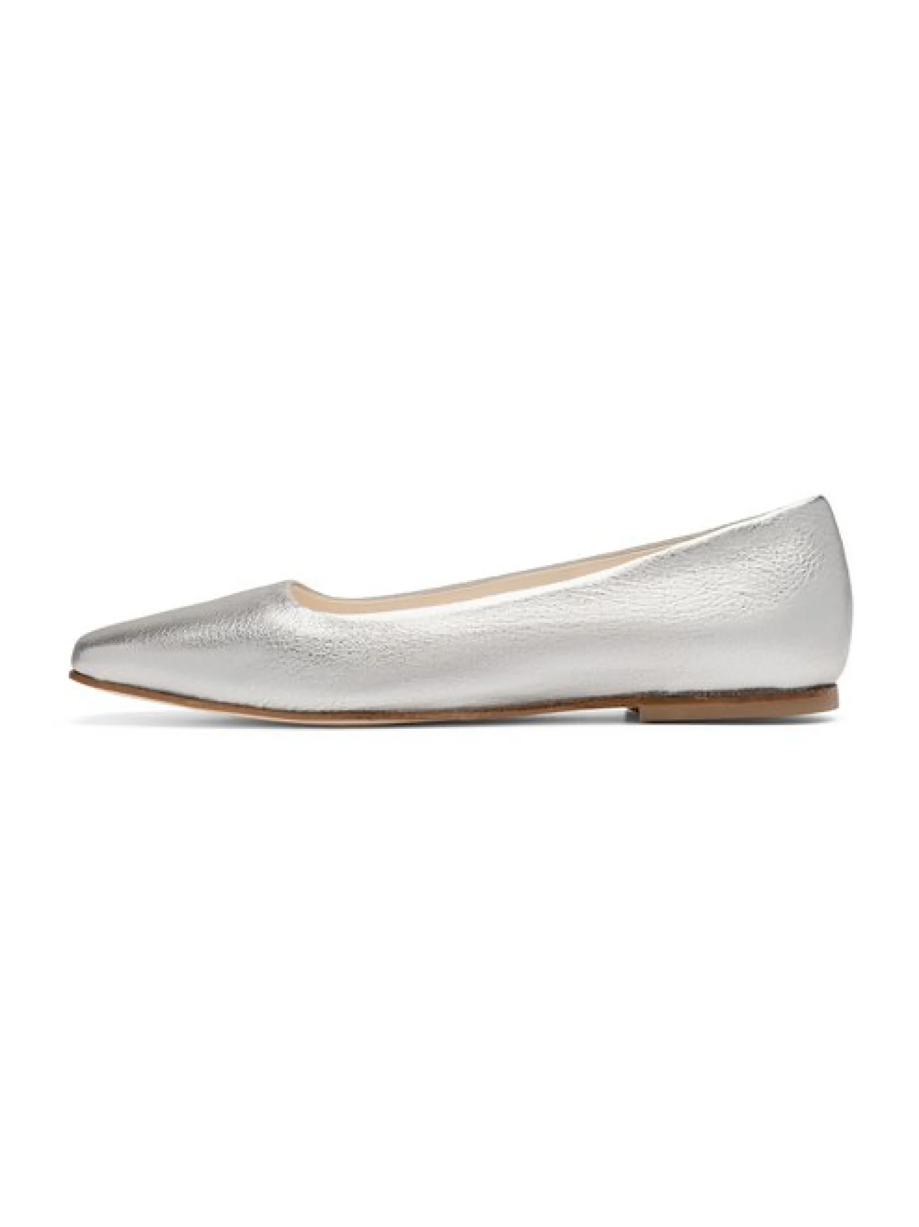 Henry Stevens Damen Ballerinas – Audrey B in silber