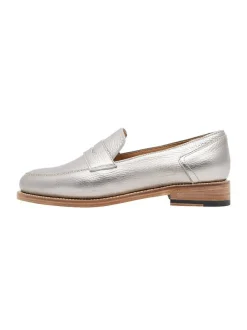 Henry Stevens Damen Loafer – Lee PL in silber