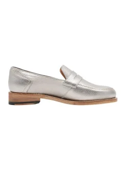 Henry Stevens Damen Loafer – Lee PL in silber