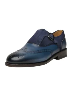 Henry Stevens Damen Schnallenschuhe – Ella FBSM in blau