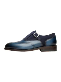 Henry Stevens Damen Schnallenschuhe – Ella FBSM in blau