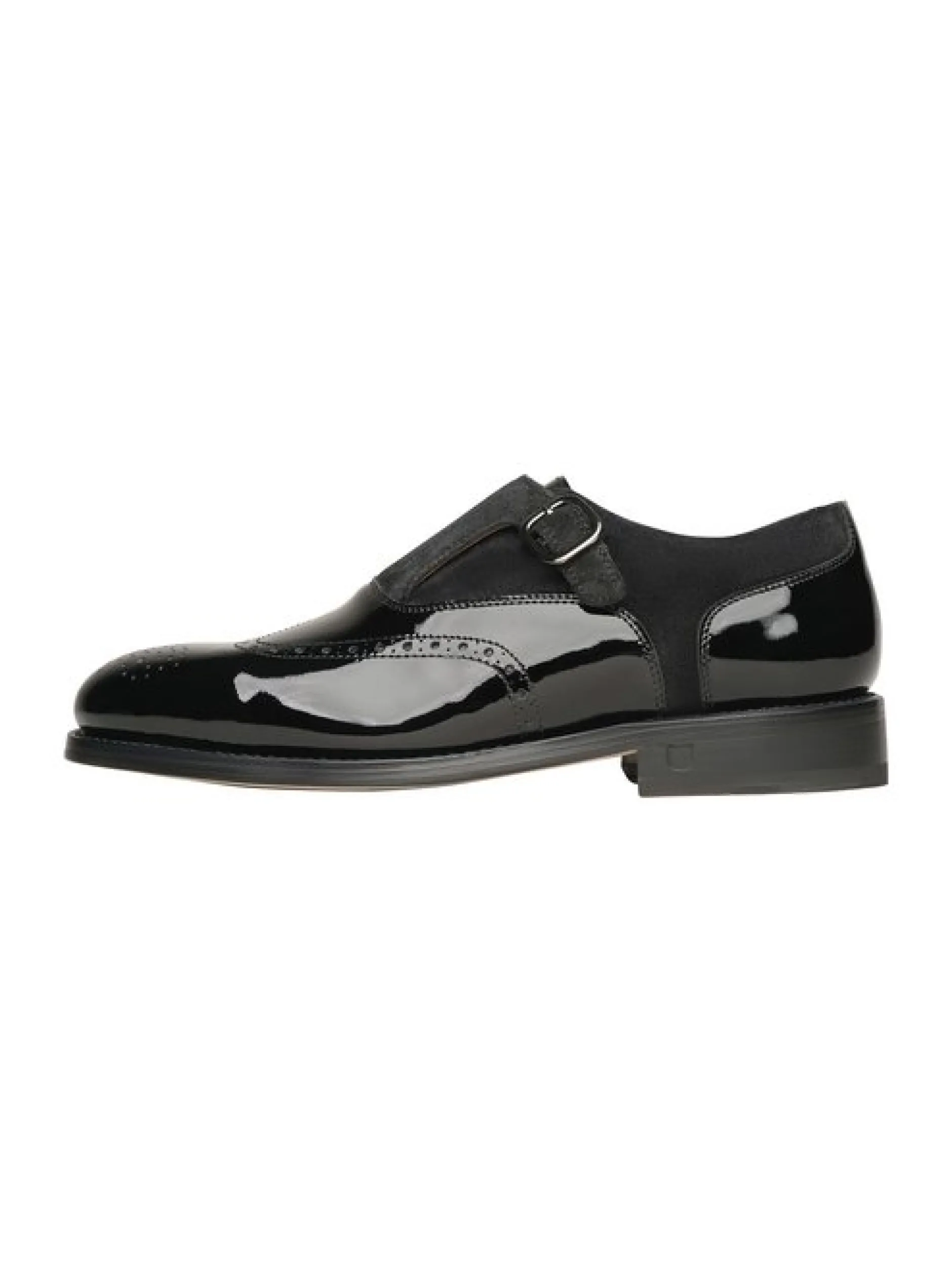Henry Stevens Damen Schnallenschuhe – Ella FBSM in schwarz