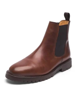 Henry Stevens Herren Chelsea Boots – Jones CB3 in braun