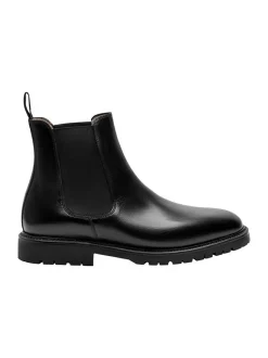 Henry Stevens Herren Chelsea Boots – Jones CB3 in schwarz