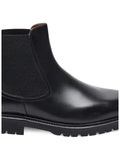 Henry Stevens Herren Chelsea Boots – Jones CB3 in schwarz