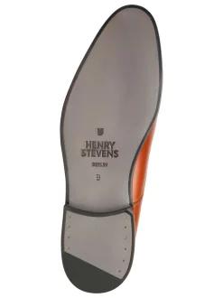 Henry Stevens Herren Schnallenschuhe – Marshall CDM in cognac