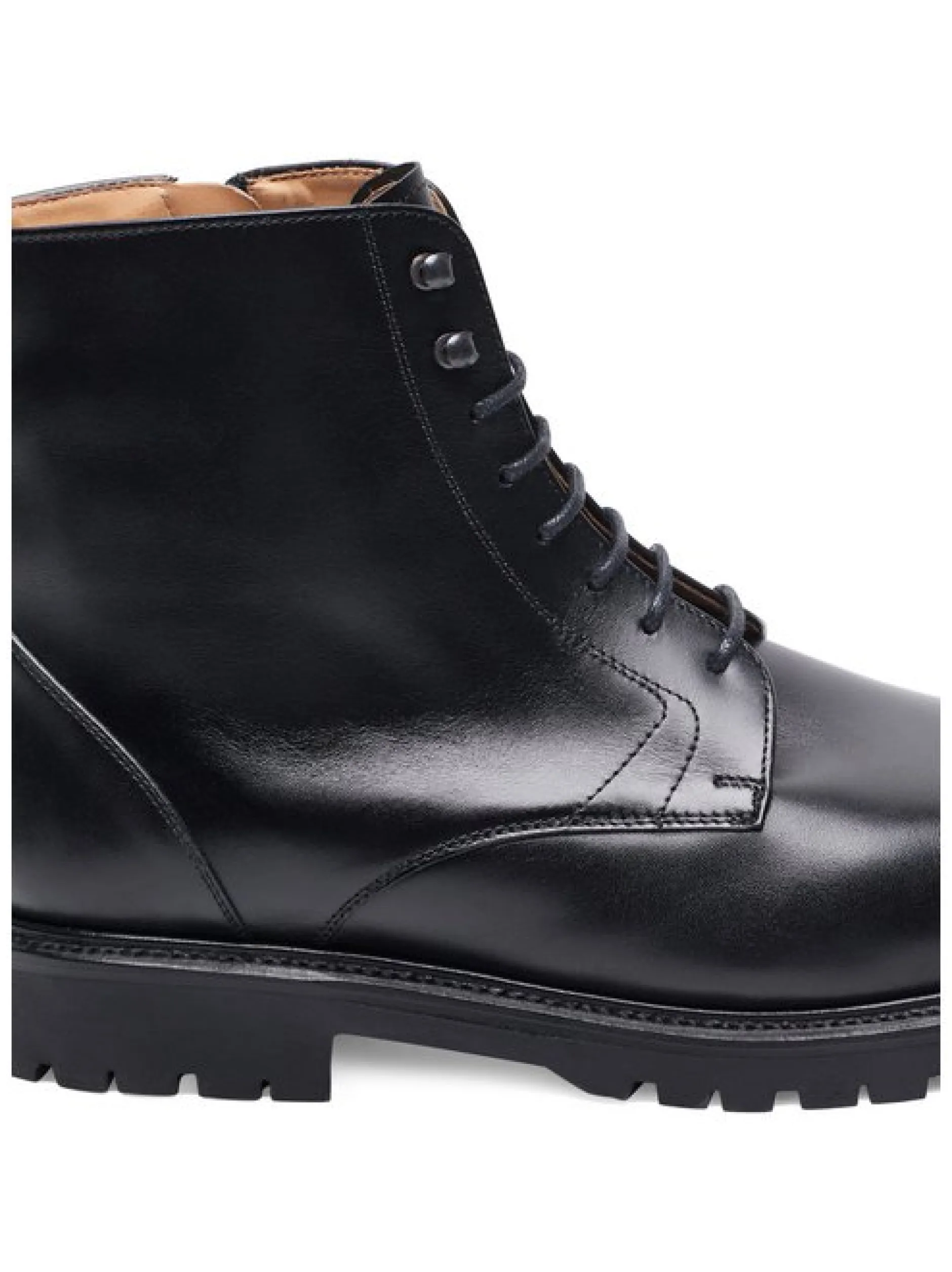 Henry Stevens Herren Schnürboots – Jones CDB3 in schwarz