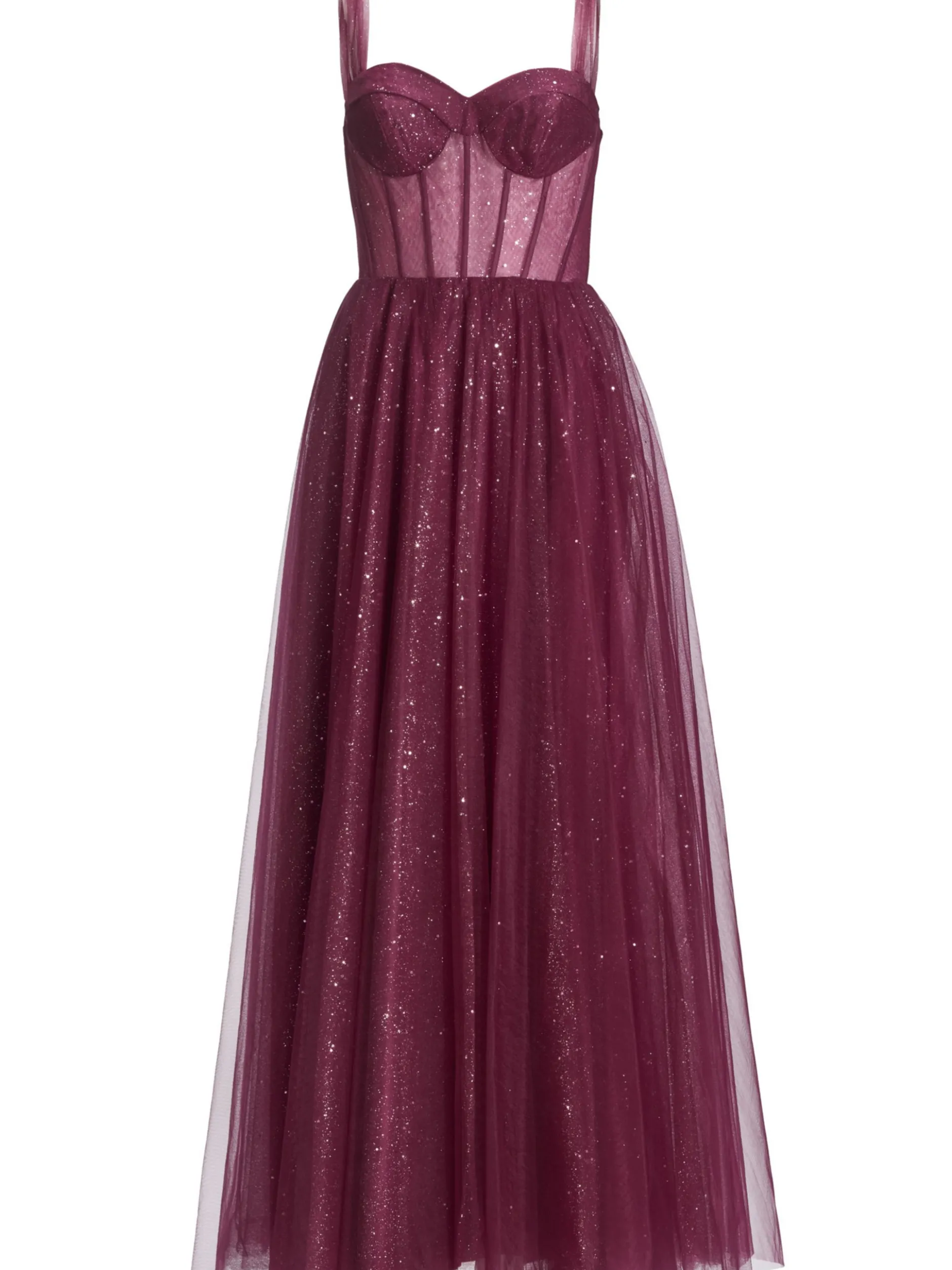 Hey Kyla Damen Abendkleid in aubergine silber