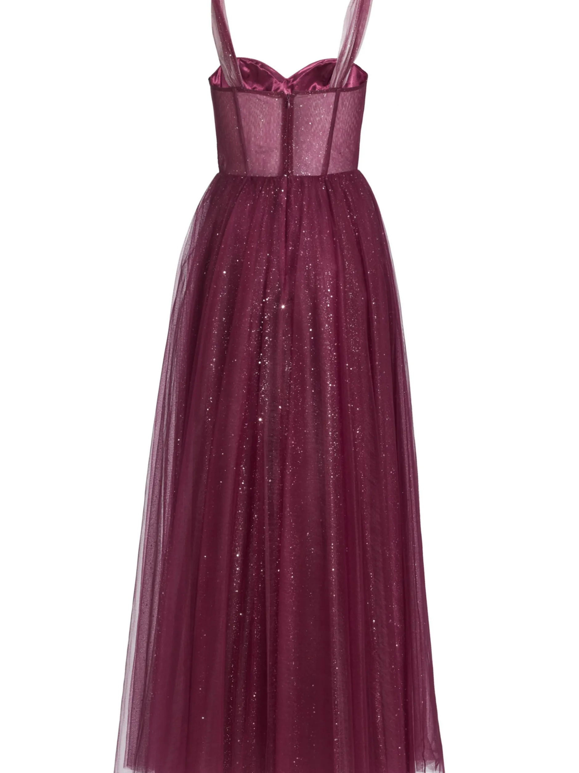 Hey Kyla Damen Abendkleid in aubergine silber