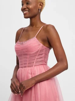 Hey Kyla Damen Abendkleid in altrosa - Ärmel: ohne Arm